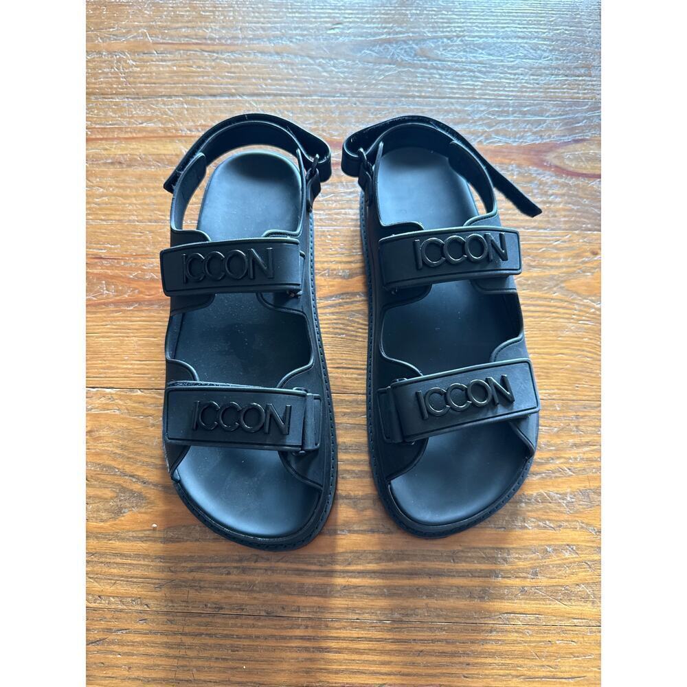 ICCON Cris Cavallari Icconic Velcro Strap Dad Sandals in Black, sz 245 [7.5] - Picture 2 of 9